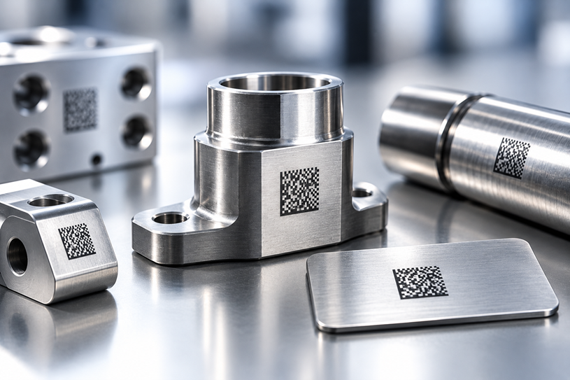 Laserbeschriftung auf Metall